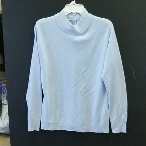 Blue warm turtleneck sweater